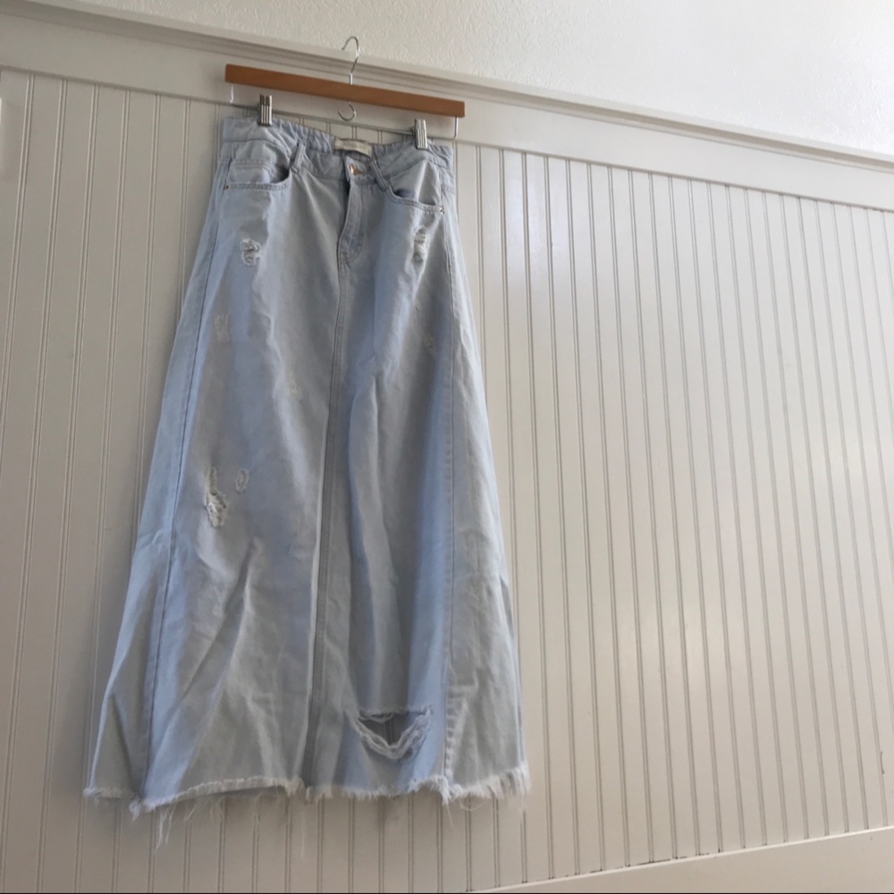 Zara Maxi Denim Skirt - S
